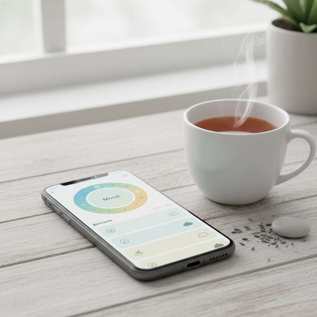 Zelfhulpwerkbladen en dagboek app